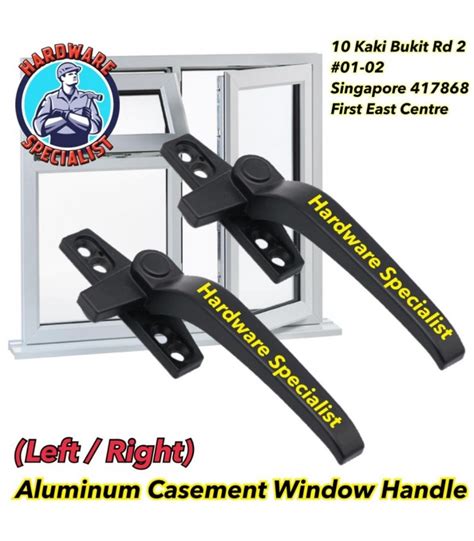 aluminum casement window handle left
