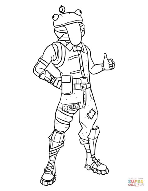 fortnite beef boss coloring page  printable coloring pages