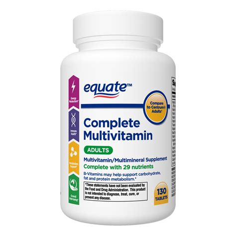 equate complete multivitamin tablets adults count walmartcom