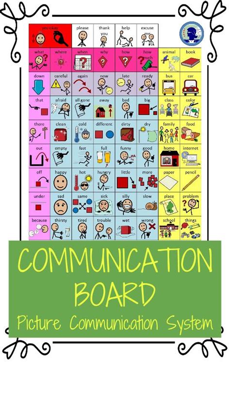 communication board  noodlenook  pecs  picture supported