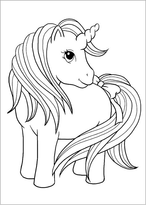unicornio  colorear  dibujos dibujar imagenes tiernos