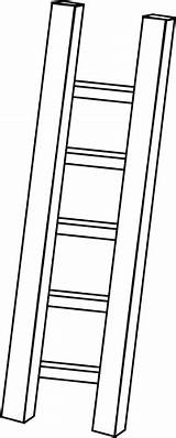 Ladder Clip Clipart Cute Outline Cliparts Letter Under Library Graphics sketch template