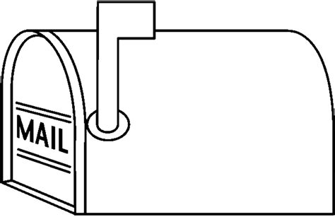 post office mailbox coloring page coloring pages