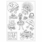 Stickers Coloring Sizzix Enjoy Every sketch template