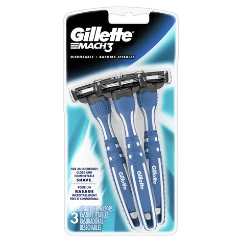 gillette mach mens disposable razors shop shaving hair removal