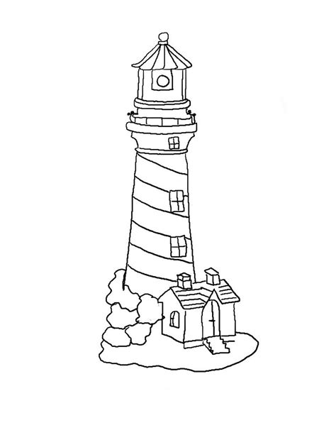 lighthouse coloring pages    print