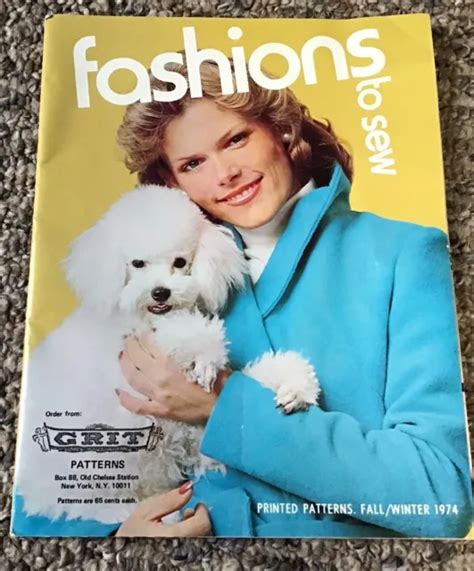 sewing pattern catalog brochure  grit magazine vintage fashion