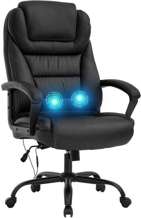 Massage Office Chair Big And Tall 500lbs Wide Seat