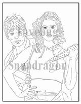 Buffy Slayer sketch template