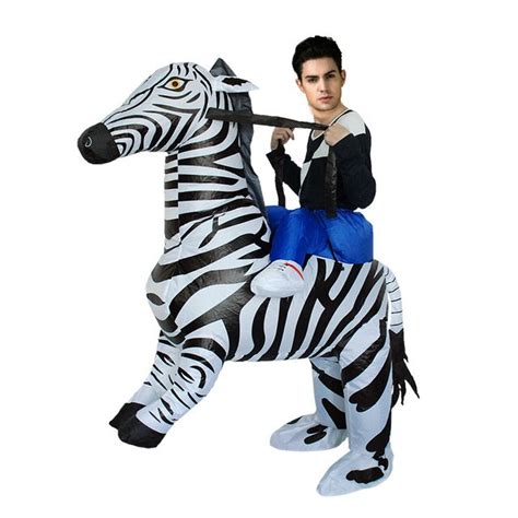 purim halloween costumes for adults inflatable zebra cosplay costume