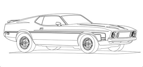 voiture mustang dessin