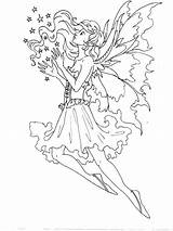 Coloring Pages Amy Brown Fairy Fairies Color Book Print Colouring Sprite Artist Fantasy Fae Elf Mythical Mystical Wings Elves Adults sketch template