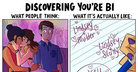 what people think being bisexual is like vs what it s really like