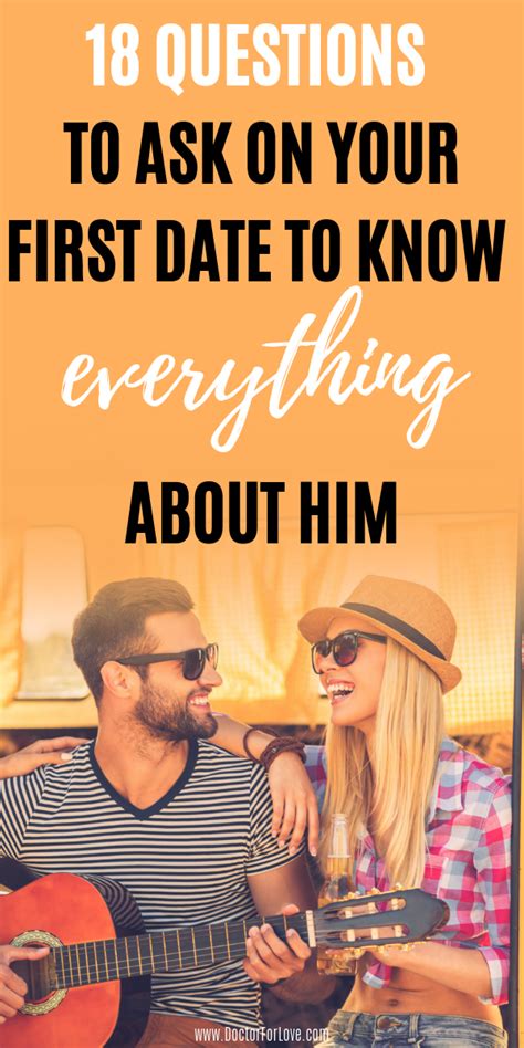 18 important questions to ask a guy on a first date to know him better