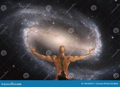 creation man  universe stock illustration illustration