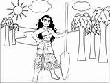 Polynesian Moana sketch template