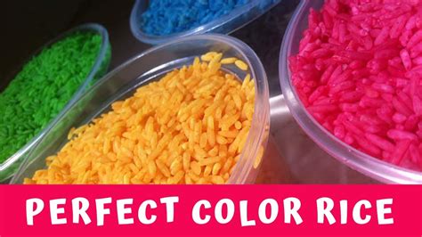 color rice great  sensory play youtube