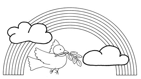 rainbow nature page   printable coloring pages