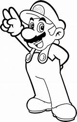 Luigi Game Bowser sketch template