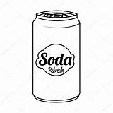 Soda Drawing Coloring Vector Illustration Sketch Icon Colouring Pages Template Paintingvalley Drawings Getdrawings sketch template