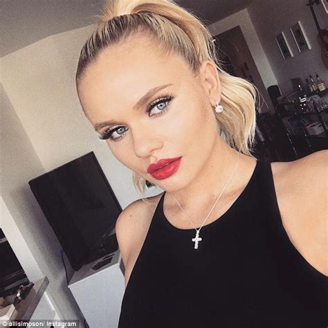 alli simpson shares throwback instagram snap daily mail online