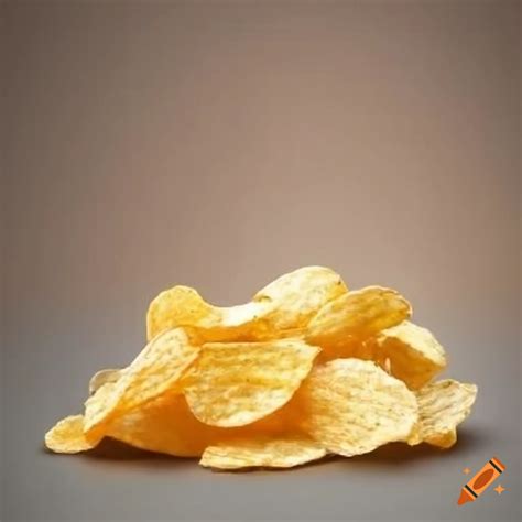 pile  salted potato chips