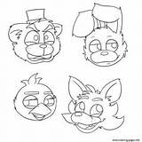 Fnaf Coloring Pages Everfreecoloring sketch template