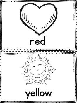 learning colors coloring book  color book freebie learning