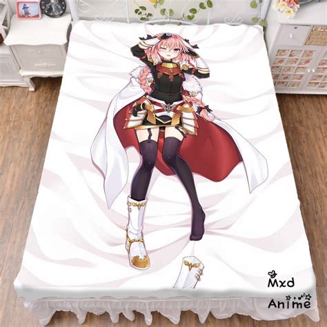 japanese anime fate stay night saber bed sheet throw blanket bedding