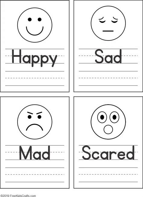 feelings faces  printable emotion faces kindergarten feelings
