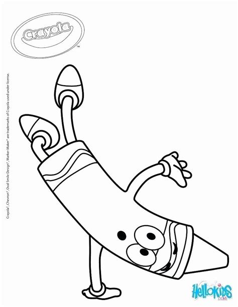crayons coloring page coloring home