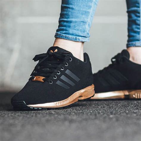 adidas zx flux womens rose gold ofour