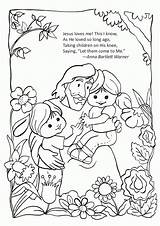 Jesus Loves Let Bibbia Knee Coloringpages Bartlett Disegni Colorare Nursery Lezioni Nt Getdrawings Bibliche Attività sketch template