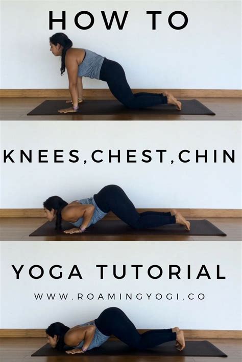 knees chest chin tutorial yoga tutorial yoga  beginners