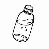 Disegnata Bottiglia Medicina Bottle sketch template