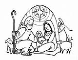 Nascimento Tudodesenhos Nativity Kerst Presepio Gesu sketch template
