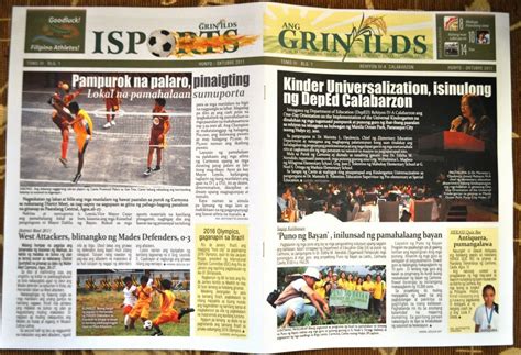 mades ang grinfilds champion  school paper  calabarzon