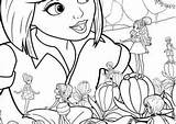 Thumbelina Barbie Coloring4free Coloring Pages Printable Film Tv sketch template
