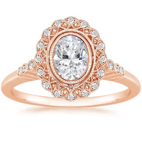 rose gold alvadora diamond ring