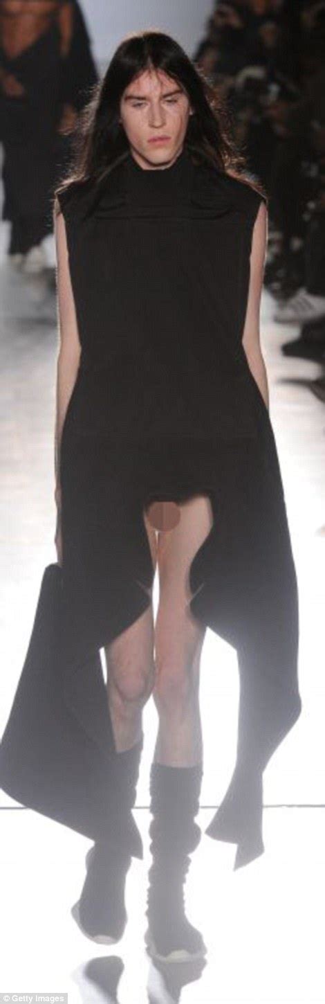 rick owens shows full frontal male nudity on the catwalk daily mail