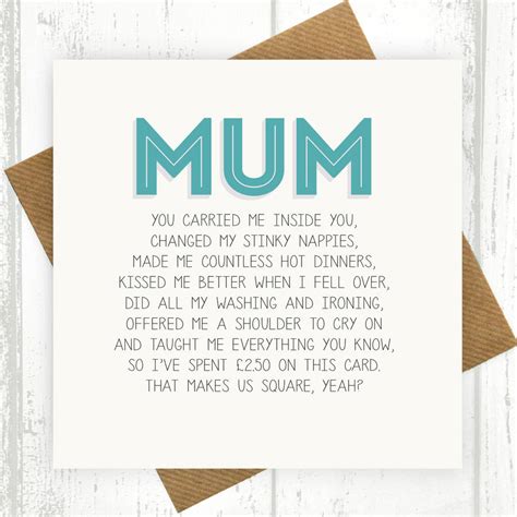 mum mothers day card  paper plane notonthehighstreetcom