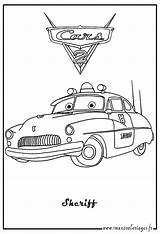 Sheriff Coloriage Coloriages Bagnoles Cars2 sketch template
