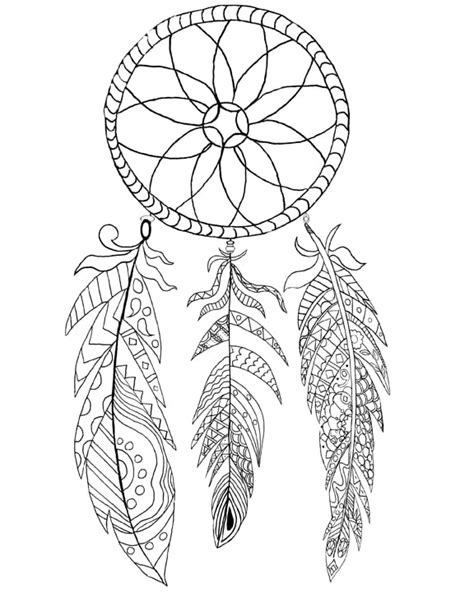 get the colouring page dreamcatcher free colouring pages for adults popsugar smart living