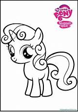 Sweetie Mlp Rarity Pony sketch template