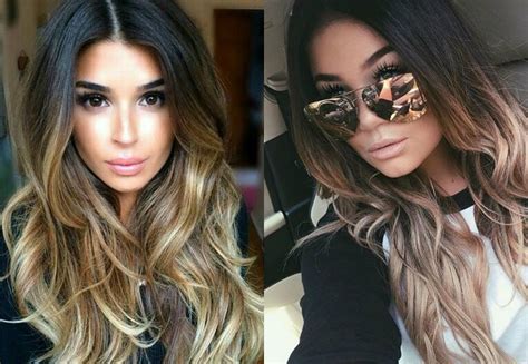 hypnotizing long brown hair with highlights
