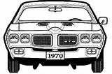 Gto Pontiac 1970 Car Blueprints Coloring Pages Judge 1969 Blueprint Template Coupe Blueprintbox Sketch sketch template
