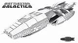 Galactica Battlestar Battleship Ships sketch template