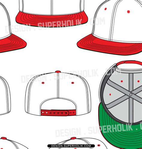 hat template set  hellovector