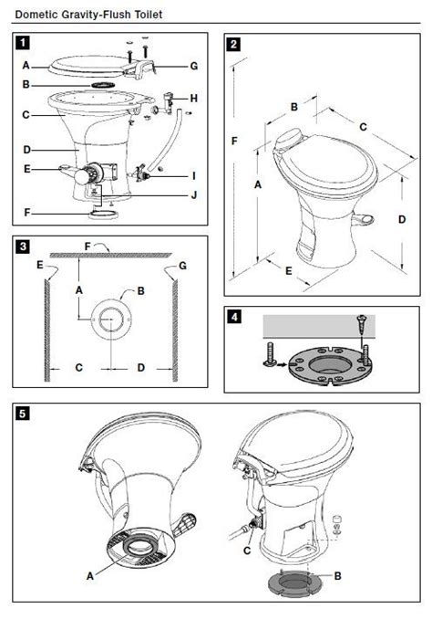 dometic  toilet parts diagram