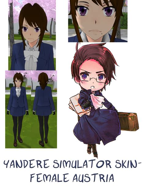 Yandere Simulator Female Austria Skin By